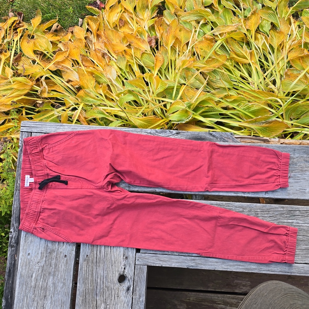 Tucker + Tate Red Chino Joggers, Size L (10-12)